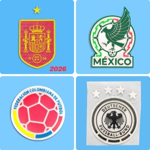 Mexico Football Team Emblem Spain 2026 Team Shield Germany Commemorative Badge Colombia