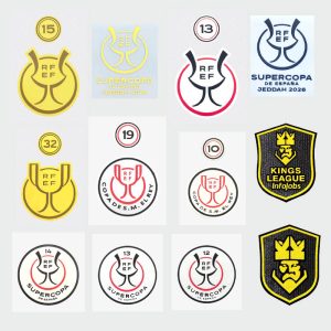 Real Madrid Football Patch Barcelona 2026 La Liga Champion Badge Atletico Madrid Team Honor Badge Kings League