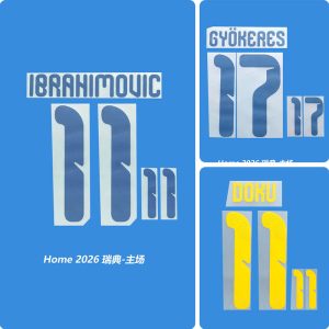 Football Idol Numbers 2026 Belgium Home DOKU Football Jersey Number Sweden GYOKERES Team numbers and names