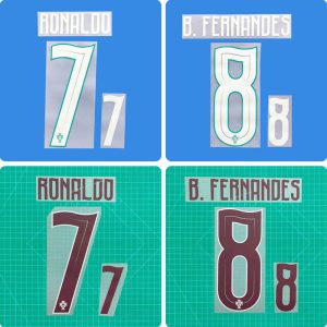 Football Idol Numbers 2026 Portugal Home RONALDO Football Jersey Number B.FERNANDES Team numbers and names