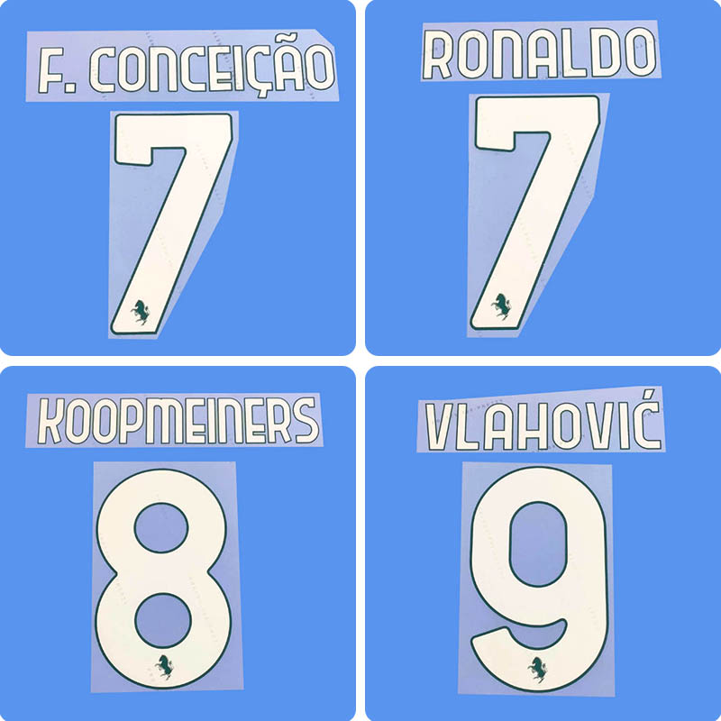 Football Idol Numbers 25-26 Juventus Away II VLAHOVIC Football Jersey Number F. CONCEICAO Team numbers and names