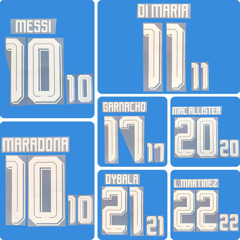 Football Idol Numbers 2026 Argentina Away MESSI Football Jersey Number DI MARIA Team numbers and names