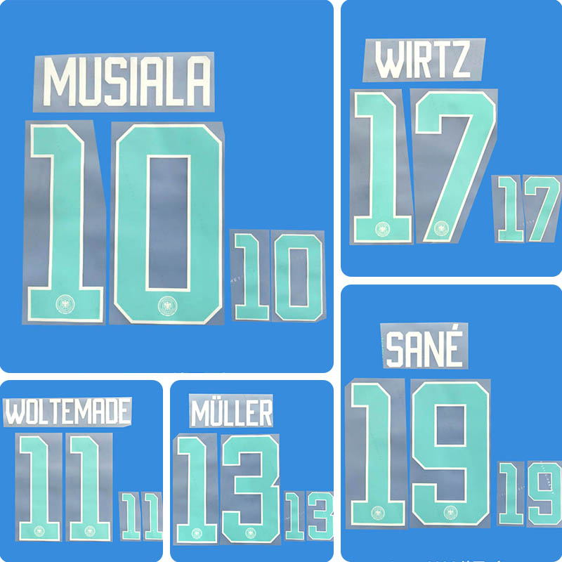 Football Idol Numbers 2026 Germany Away MULLER Football Jersey Number WIRTZ Team numbers and names