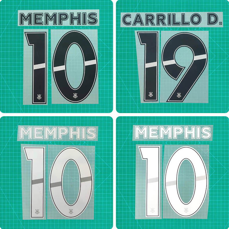 Football Idol Numbers 25-26 Corinthians Home MEMPHIS Football Jersey Number CARRILLO D. Team numbers and names