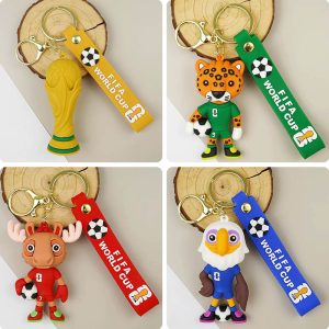 Football Keychain 2026 World Cup Football Pendant Mascot Commemorative Pendant