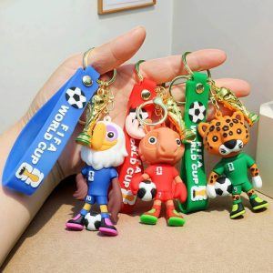 Football Keychain 2026 World Cup Football Pendant Mascot Commemorative Pendant World Cup Football (FIFA World Cup Trophy )