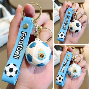 Football Keychain Argentina Football Idol Pendant Messi Commemorative Pendant