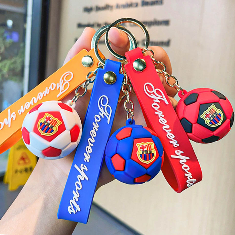 Football Keychain Barcelona Football Idol Pendant Commemorative Pendant - Image 2