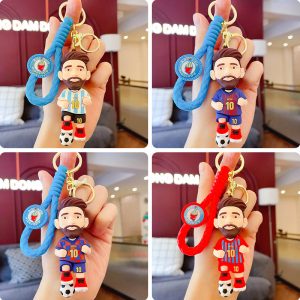 Football Keychain MESSI #10 Football Idol Pendant Barcelona Commemorative Pendant Argentina