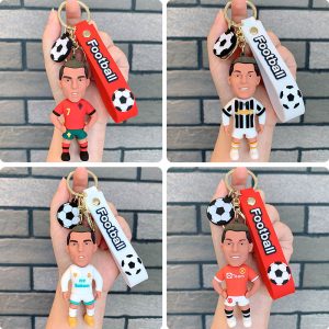 Football Keychain RONALDO #7 Football Idol Pendant Portugal Commemorative Pendant