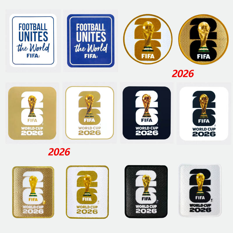 Argentina Football Patch Germany 2026 FIFA World Cup Brazil Champion Badge France Team Honor Badge Portugal