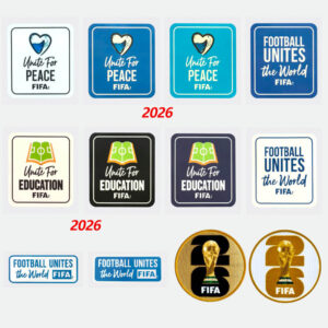 Argentina Football Patch Germany 2026 FIFA World Cup Brazil Champion Badge France Team Honor Badge Portugal