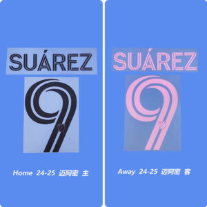 Football Idol Numbers 2024-25 Inter Miami Home SUAREZ Football Jersey Number