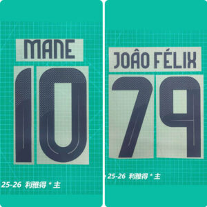 Football Idol Numbers 2025 Al Nassr Home MANE Football Jersey Number JOAO FELIX