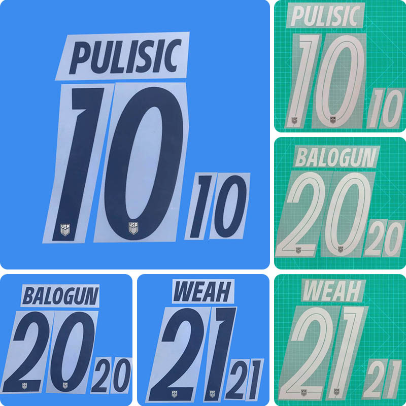 Football Idol Numbers 2026 America Home PULISIC Football Jersey Number BALOGUN (USA)