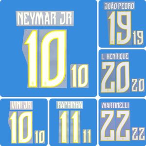 Football Idol Numbers 2026 Brazil Away NEYMAR JR Football Jersey Number JOAO PEDRO
