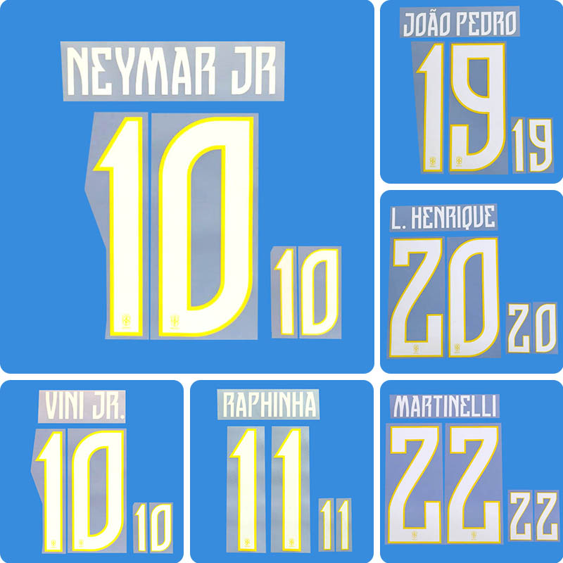 Football Idol Numbers 2026 Brazil Away NEYMAR JR Football Jersey Number JOAO PEDRO