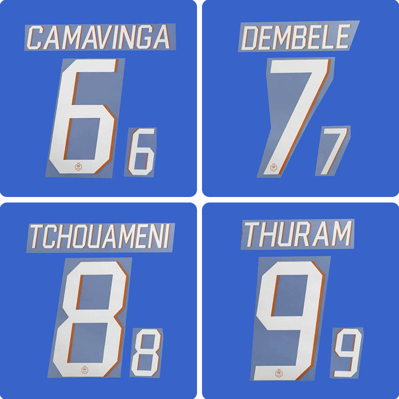 Football Idol Numbers 2026 France Home DEMBELE Football Jersey Number THURAM Team numbers and names TCHOUAMENI
