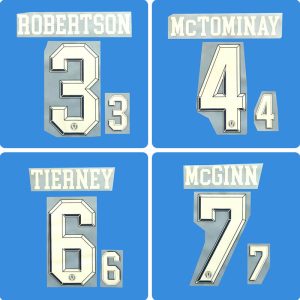 Football Idol Numbers 2026 Scotland Home ROBERTSON Football Jersey Number McGINN Team numbers and names