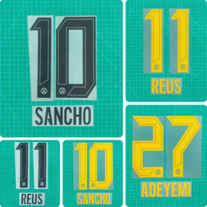 Football Idol Numbers 24-25 Dortmund Home Football Jersey Number SANCHO Team numbers and names REUS