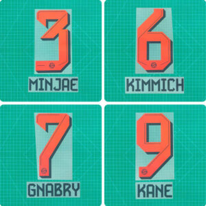 Football Idol Numbers 25-26 Bayern Munich Away KANE Football Jersey Number KIMMICH Team numbers and names MINJAE