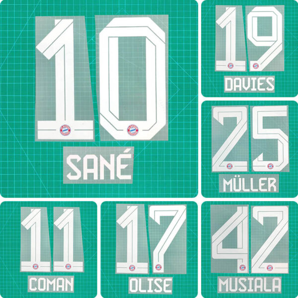 Football Idol Numbers 25-26 Bayern Munich Home SANE Football Jersey ...