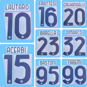 Football Idol Numbers 25-26 Inter Milan Away LAUTARO Football Jersey Number DIMARCO Team numbers and names TAREMI