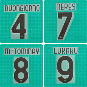 Football Idol Numbers 25-26 Napoli Away NERES Football Jersey Number LUKAKU Team numbers and names Mc TOMINAY