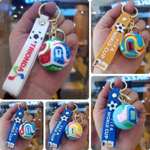 Football Keychain 2026 World Cup Football Pendant Commemorative Pendant Schoolbag accessory decorations