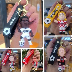 Football Keychain VINI JR Football Idol Pendant MODRIC Commemorative Pendant