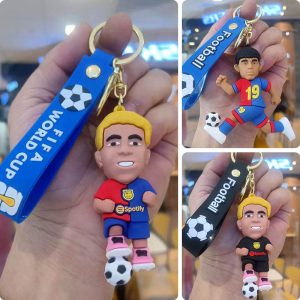 Football Keychain LAMINE YAMAL Football Idol Pendant Barcelona Commemorative Pendant