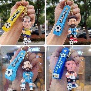 Football Keychain MESSI Football Idol Pendant RONALDO Commemorative Pendant Al Nassr