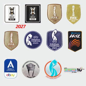 Women Football Patch Spain 2027 Women World Cup Champion Badge England Team Honor Badge Germany