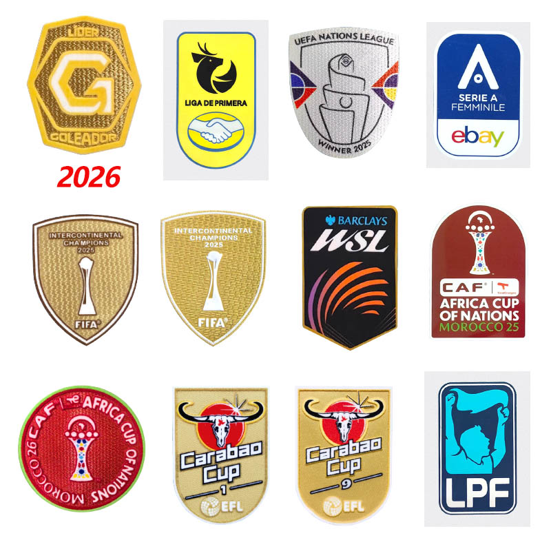 New Football Patch 2026 Real Madrid Champion Badge Arsenal Team Honor Badge River Plate