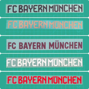 Jersey Adhesive Patch Paper 2024 2025 Bayern Munich Team sponsor stickers (Behind)