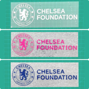 Jersey Adhesive Patch Paper 2024 2025 Chelsea Team sponsor stickers (Behind)