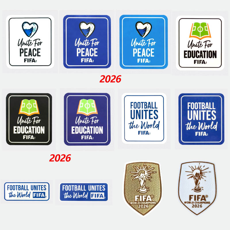 Argentina Football Patch Germany 2026 FIFA World Cup Brazil Champion Badge France Team Honor Badge Portugal