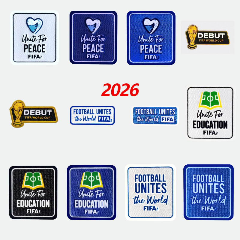 Argentina Football Patch Germany 2026 FIFA World Cup Brazil Champion Badge France Team Honor Badge Portugal