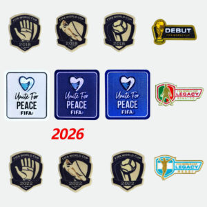 Argentina Messi Football Patch Germany 2026 FIFA World Cup Germany Champion Badge France Team Honor Badge Portugal CR7
