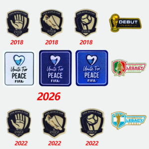 Argentina Messi Football Patch Germany 2026 FIFA World Cup Germany Champion Badge France Team Honor Badge Portugal CR7