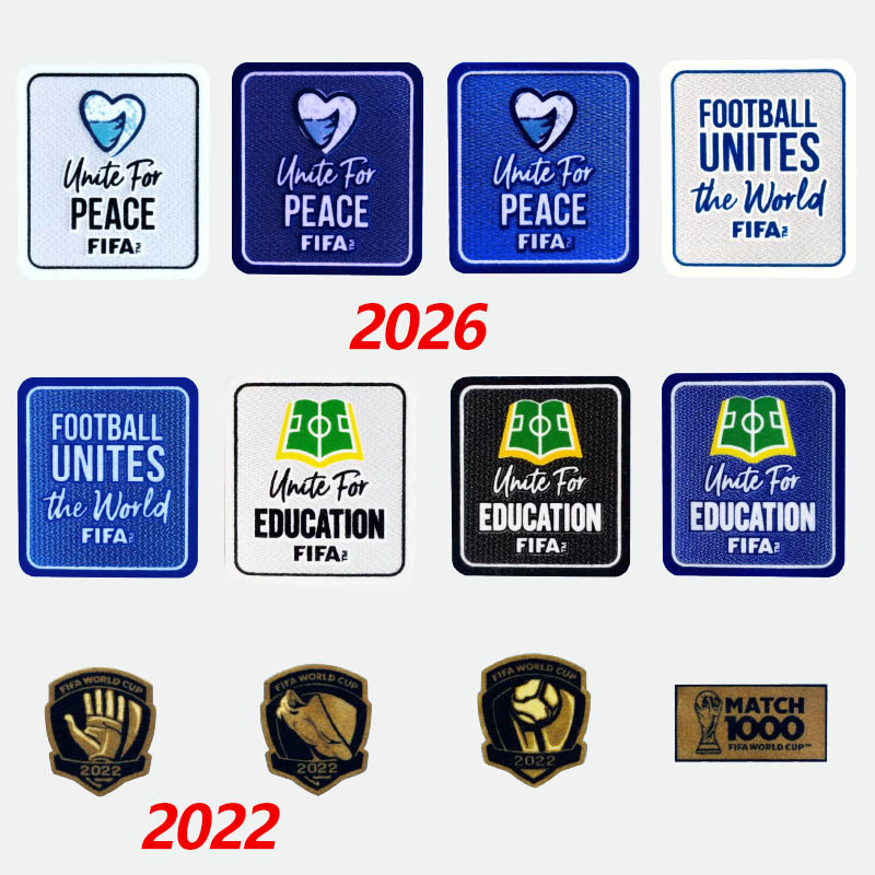 2022 Argentina Messi Football Patch Germany 2026 FIFA World Cup Germany Champion Badge France Team Honor Badge Spain