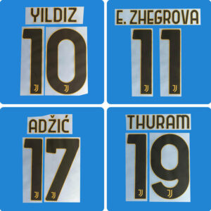 Football Idol Numbers 2026-27 Juventus Home YILDIZ Football Jersey Number E.ZHEGROVA Team numbers and names ADZIC