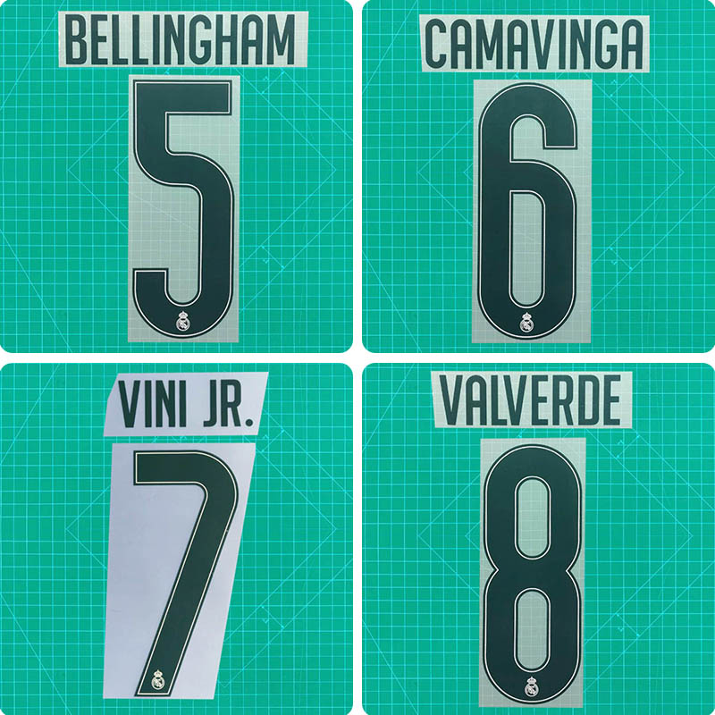 Football Idol Numbers 2026-27 Real Madrid Home BELLINGHAM Football Jersey Number CAMAVINGA Team numbers and names VINI JR.
