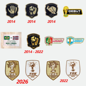 Argentina Messi Football Patch Brazil 2026 FIFA World Cup Germany Champion Badge France Team Honor Badge Spain