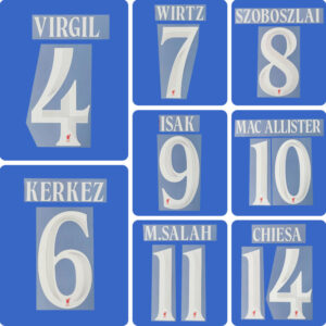 Football Idol Numbers 2026-27 Liverpool Home WIRTZ Football Jersey Number MAC ALLISTER Team numbers and names M.SALAH