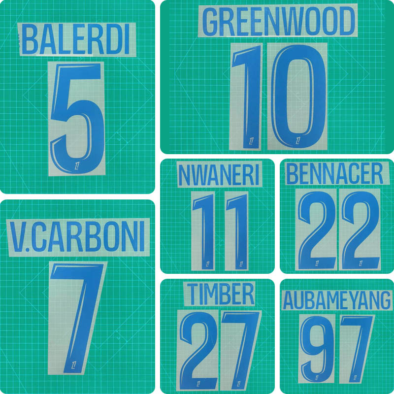 Football Idol Numbers 2026-27 Marseille Home BALERDI Football Jersey Number GREENWOOD Team numbers and names NWANERI