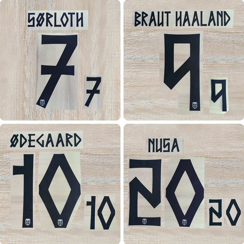 Football Idol Numbers 2026 World Cup Norway Away II HAALAND Football Jersey Number SORLOTH Team numbers and names ODECAARD