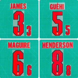 Football Idol Numbers 2026 World Cup England Home JAMES Football Jersey Number GUEHI Team numbers and names MAGUIRE