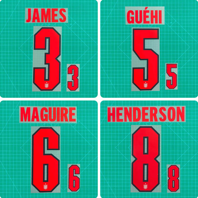 Football Idol Numbers 2026 World Cup England Home JAMES Football Jersey Number GUEHI Team numbers and names MAGUIRE