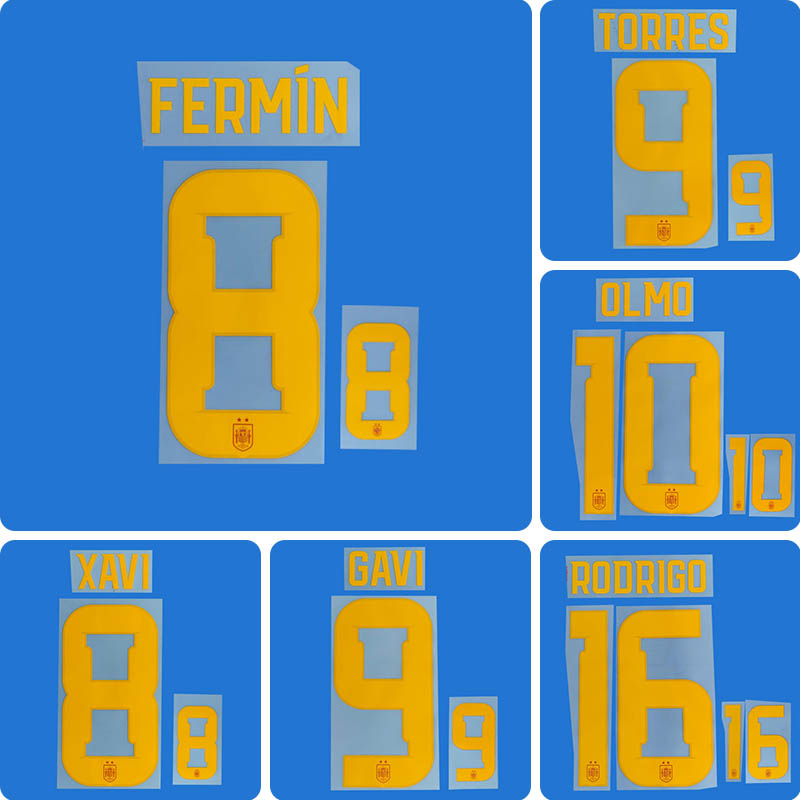 Football Idol Numbers 2026 World Cup Spain Home (2-star) XAVI Football Jersey Number GAVI Team numbers and names OLMO